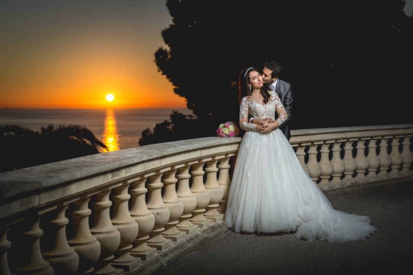 Photo de mariage sur la corniche à marseille