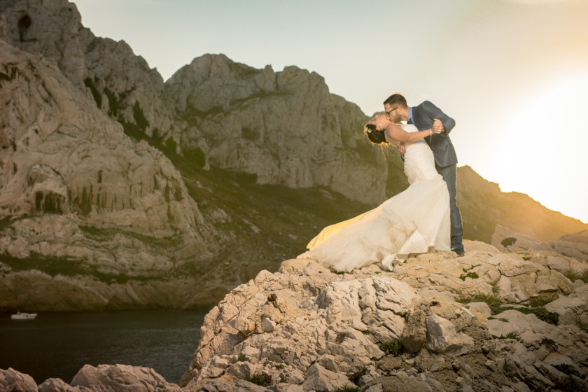Photographe mariage aux goudes à marseille
