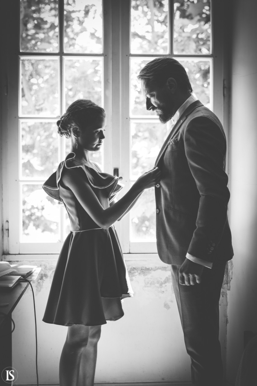 Photo mariage préparatifs du marié