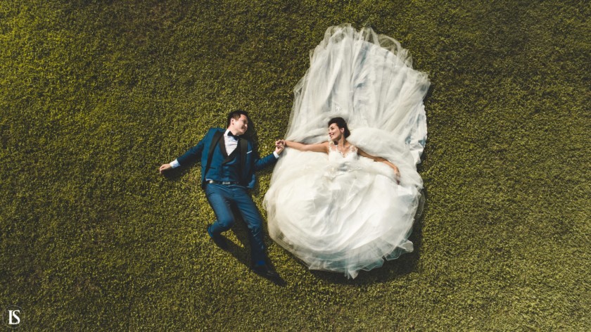 Photo de mariage en drone