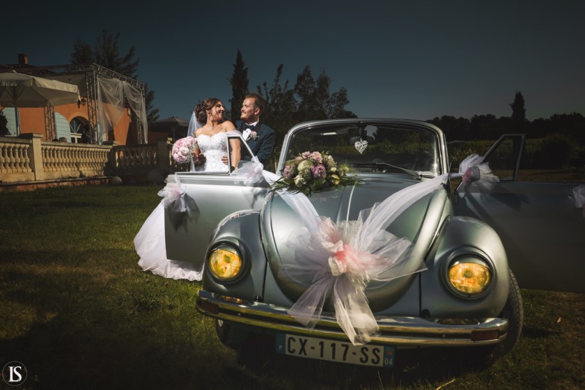 mariage voiture coccinelle